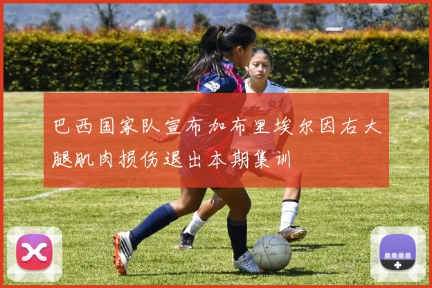 巴西国家队宣布加布里埃尔因右大腿肌肉损伤退出本期集训